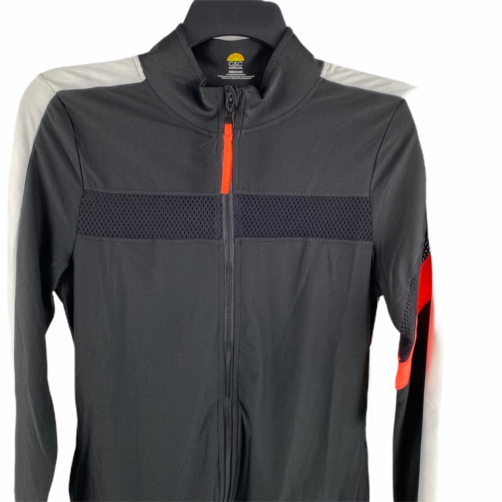 C&C California Sz Med Black‎ Perf Running Jacket